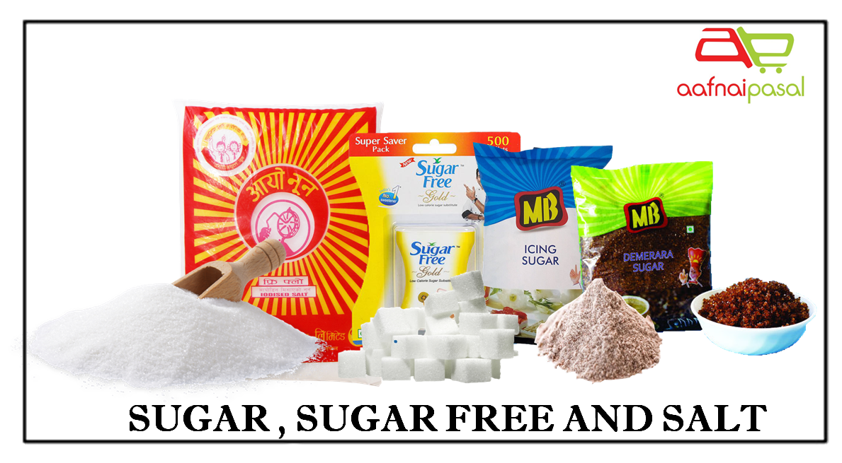 SUGAR , SALT AND SUGAR FREE